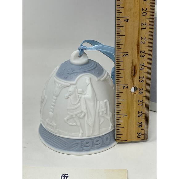 LLADRO LTD EDT. 1990 ANNUAL BLUE CHRISTMAS Nativity BELL, BRAND NEW, MINT in BOX - Picture 7 of 8